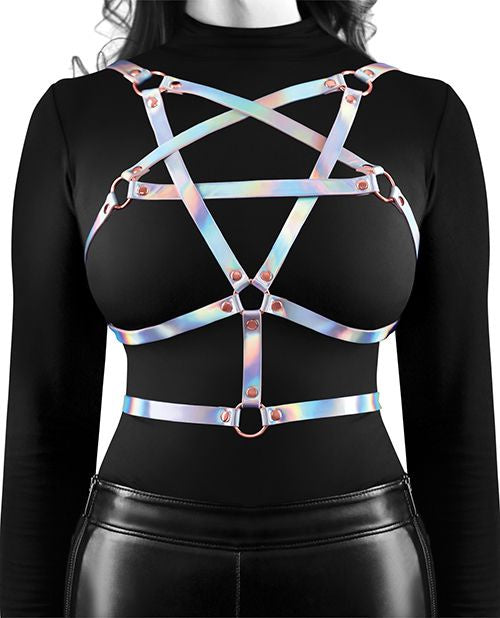 Cosmo Risque Chest Harness Rainbow