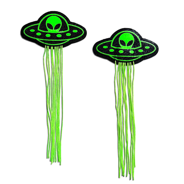 Pastease UFO Glow-in-the-Dark Alien Pasties with Tassels