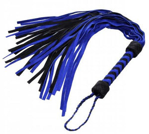 Black and Blue Suede Flogger BDSM > Floggers & Whips Strict Leather 