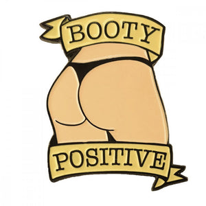 Booty Positive Enamel Pins Bachelorette & Novelty Geeky & Kinky Vanilla 