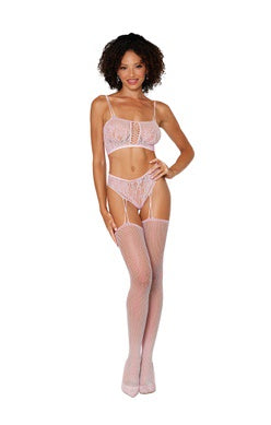 2 Piece Fishnet Bodystocking