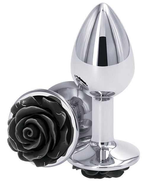 Chrome Plug With Rose FB Boutique Chrome Plug With Rose FB Boutique