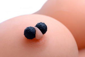 Dragon's Orbs Nubbed Silicone Magnetic Balls BDSM > Nipple and Clitoral XR Brands 