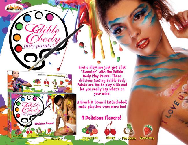 Edible Body Paints 4 Pack