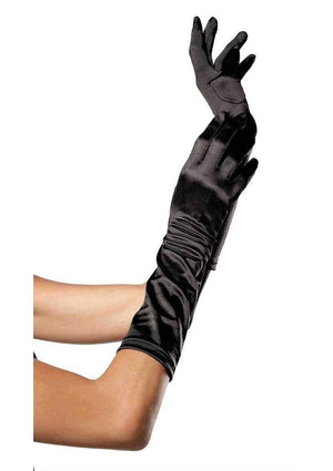 Elbow Length Satin Elbow Gloves Lingerie & Clothing > Accessories Leg Avenue 