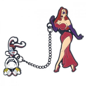 Geeky Mistresses and Subs Enamel Pins Bachelorette & Novelty Geeky & Kinky Mistress Jessica and Roger Rabbit Duo 