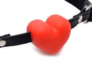 Heart Beat Silicone Heart Shaped Mouth Gag BDSM > Gags Frisky Products 