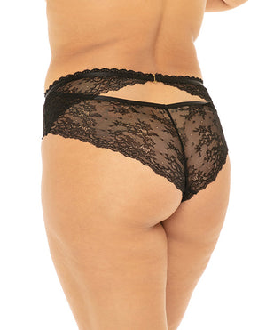 Helena Stretch Lace Crotchless Open Back Panty - Queen Lingerie & Clothing > Panties Oh La La Cheri 