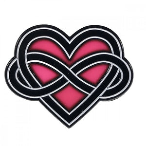 Kink Emblem Enamel Pins Bachelorette & Novelty Geeky & Kinky Polyamory Heart 