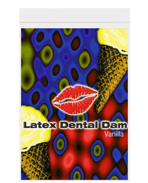 Vanilla Flavored Latex Dental Dam Condoms & Safe Sex Line One Laboratories 