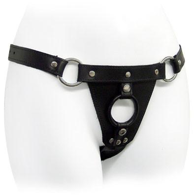 Leather Secure Fit Dildo Harness