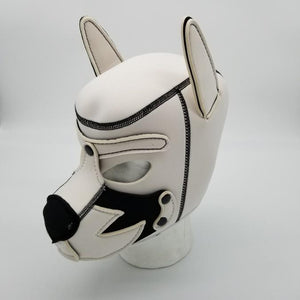 Neoprene Puppy Mask BDSM > Blindfolds, Masks, & Hoods Kookie Intl. White/Black (O/S) 