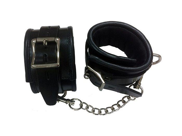 Padded Leather Ankle Cuffs
