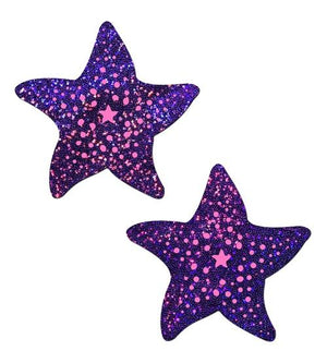 Pastease Twinkling Purple Starfish Pasties Lingerie & Clothing > Accessories Pastease 