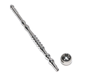 Penis Plug Hollow Ribbed Stainless Steel with Detachable Ball BDSM > Cock & Ball Touch of Fur 