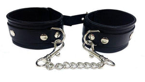 Plain Leather Ankle Cuffs BDSM > Restraints Rouge 