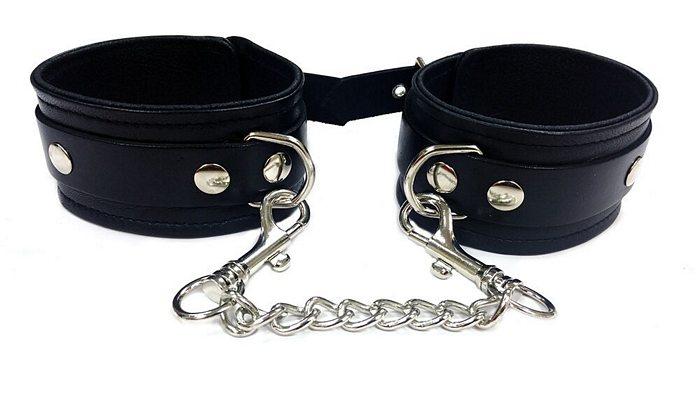 Plain Leather Ankle Cuffs