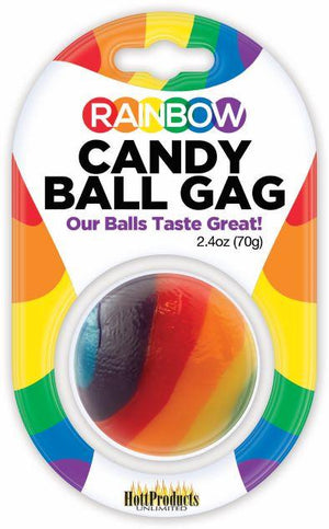Rainbow Candy Ball Gag Bachelorette & Novelty Hott Products 