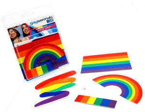 Rainbow Static Cling Pack Bachelorette & Novelty Gaysentials 