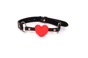 Red Heart Shaped Silicone Mouth Gag BDSM > Gags Touch of Fur 
