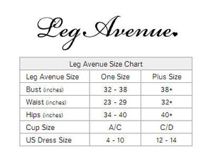 Rose Lace Flair Chemise Lingerie & Clothing > Lingerie 1X-4X Leg Avenue 
