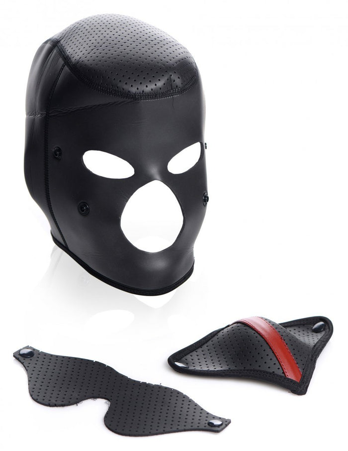 Scorpion Hood with Removable Blindfold and Face Mask