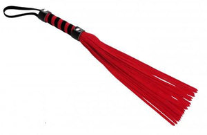 Short Faux Suede Flogger Red BDSM > Floggers & Whips Strict Leather 
