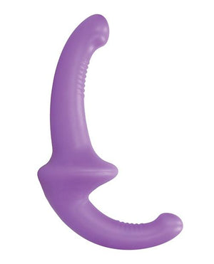 Silicone Strapless Strap-On Dildos Shots Toys Purple 