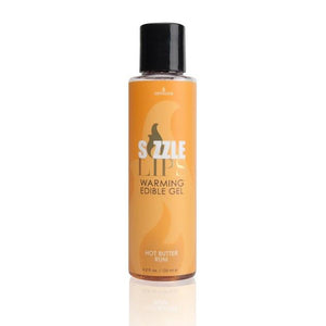 Sizzle Lips Warming Gel 4.2oz Bath, Body & Massage Sensuva Organics Hot Butter Rum 