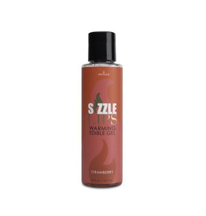 Sizzle Lips Warming Gel 4.2oz Bath, Body & Massage Sensuva Organics Strawberry 