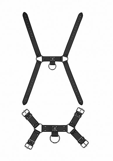 Skulled and Spiked Male Harness