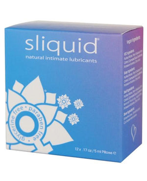 Sliquid Naturals Lube Cube - 12 Pillow Packs Lubricants Sliquid 