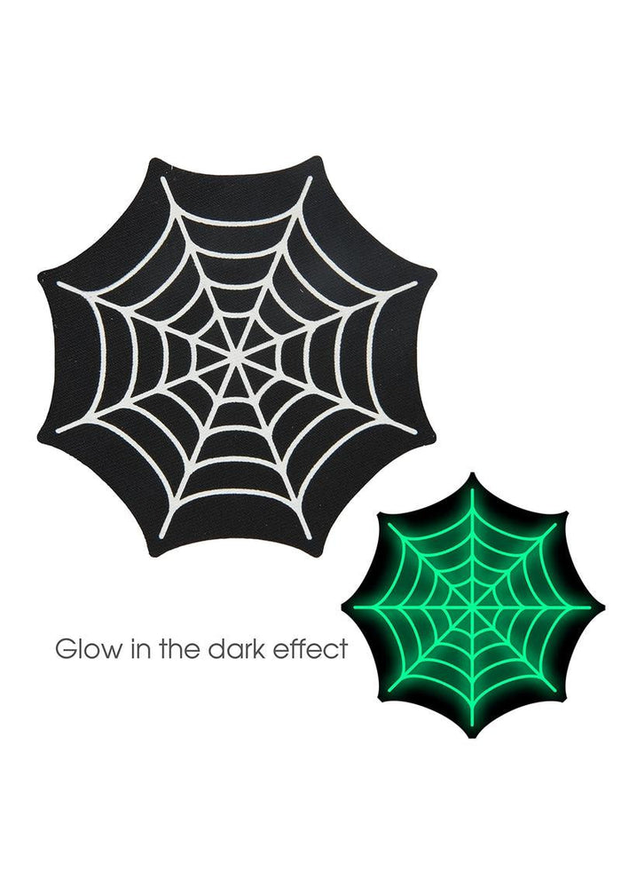 Spiderweb Glow in the Dark Pasties