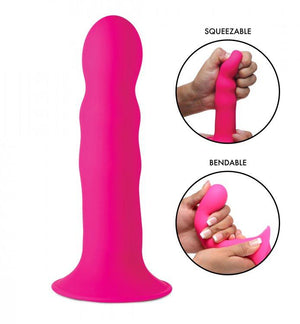 Squeeze-It Silexpan Dildo Dildos XR Brands Pink 