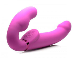 Strap U 10X Evoke Ergo Fit Inflatable and Vibrating Strapless Strap-On Dildos XR Brands 