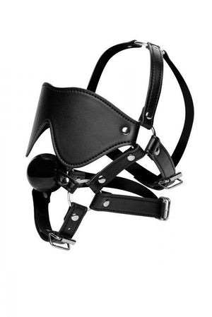Strict Blindfold Harness and Ball Gag BDSM > Gags Strict Leather 