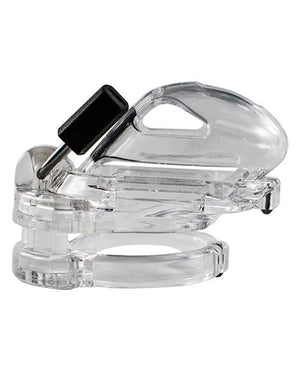 The Vice Male Chastity Cage BDSM > Male Chastity Locked In Lust Mini Clear 