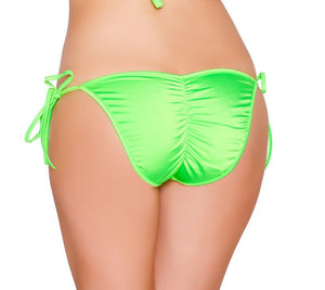 Tie Side Pucker-Back Lined Bottom Lingerie & Clothing > Club Wear Roma Lime 