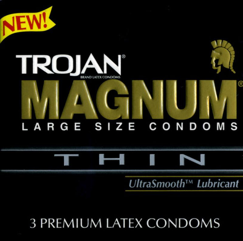 (24) Trojan Magnum XL Lubricated Latex Condoms