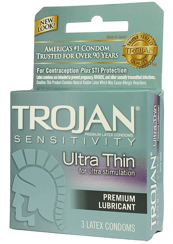 Trojan Sensitivity Ultra Thin Condoms 3pk