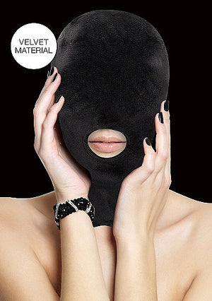 Velvet Mask w/Mouth Opening BDSM > Blindfolds, Masks, & Hoods Shots Toys 