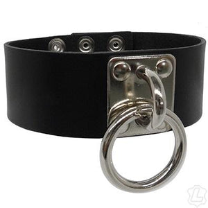 Wide Halter Ring Collar BDSM > Collars Kookie 